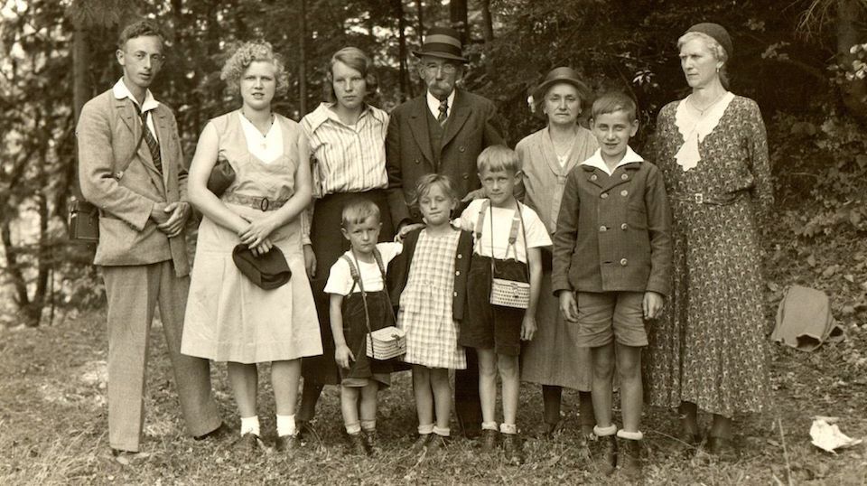 Historische Familienaufnahme der Familie Graf