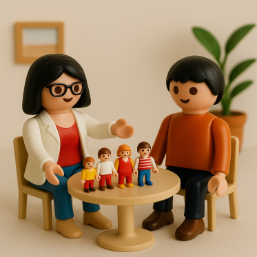 Coaching im Einzelsetting in Stile von Playmobilfiguren